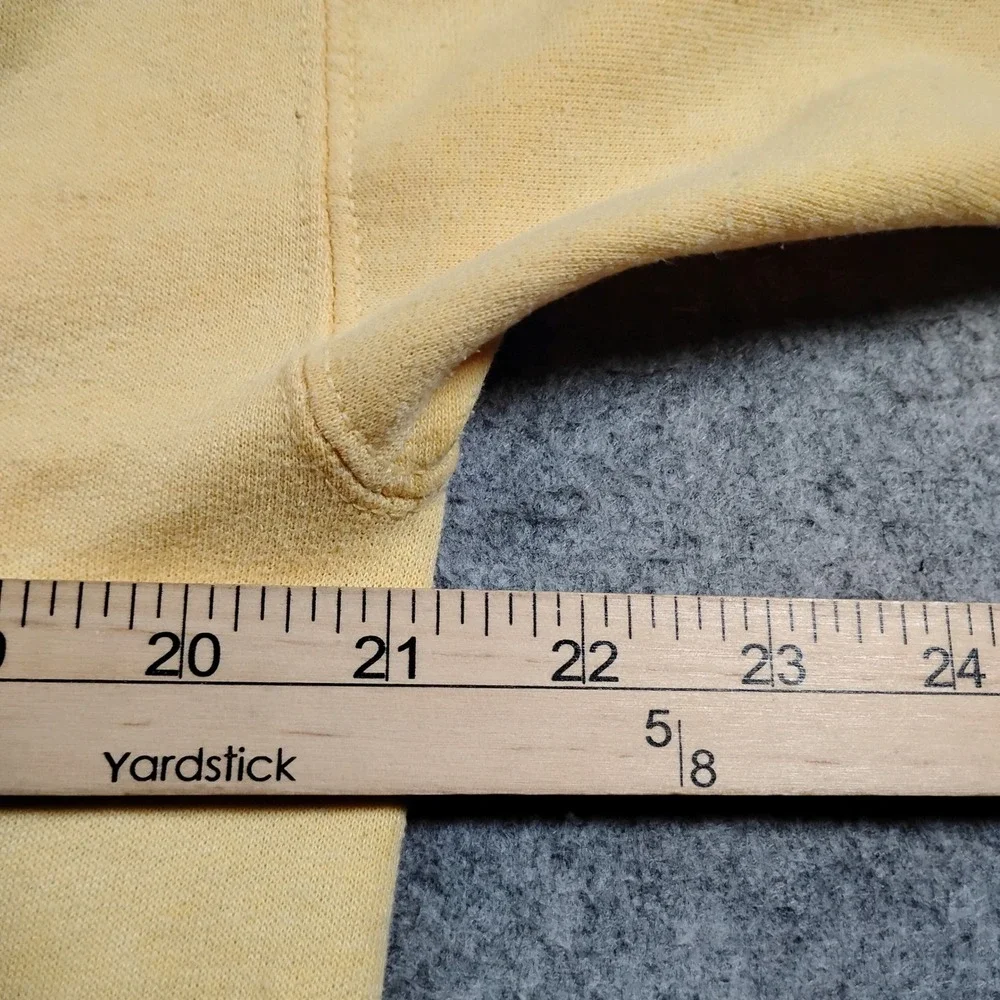 Vintage Hanes Nevada County Libraries Sweatshirt Unisex M Yellow Crewneck 90s